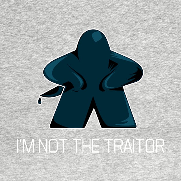 Social Deduction I'm Not The Traitor Meeple Graphic- Board Game - Tabletop Gaming by MeepleDesign